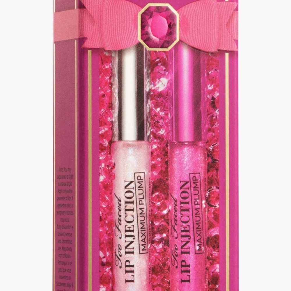 ๐Too Faced Lip Injection Maximum Plump Lip Gloss Duo::NIB::Limited Edition:: - Picture 12 of 13